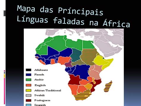 Geofactualidades Línguas faladas em África Language map, Africa map, Map