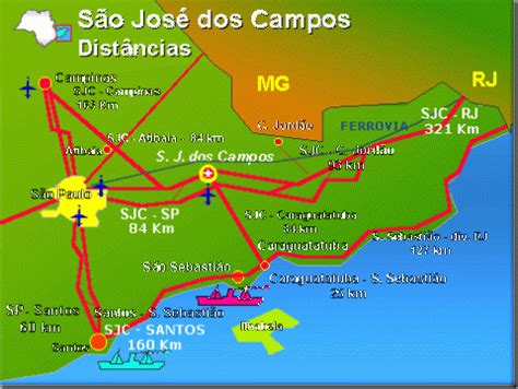 San Jose dos campos, lotnisko mapa San José dos campos lotnisko