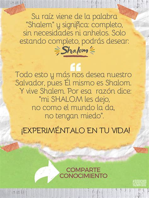 La ProclamacióN Del Shalom De Dios 1 24 10