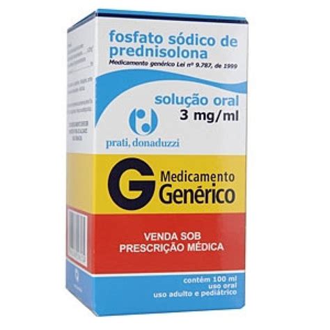 FOSFATO SÓDICO DE PREDNISOLONA 3MG/ML CEREJA ACHÉ CAIXA 60ML GTIN/EAN