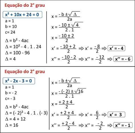 Exemplos De Equação Do 2o Grau Novo Exemplo