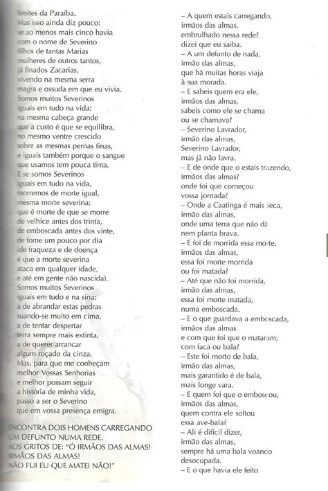 Língua Portuguesa, com certeza Análise de "Morte e vida severina"