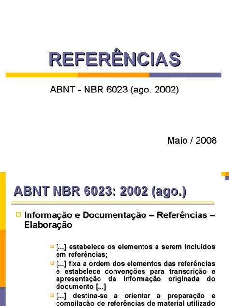 ABNT 2002 NBR 6023 [referências]