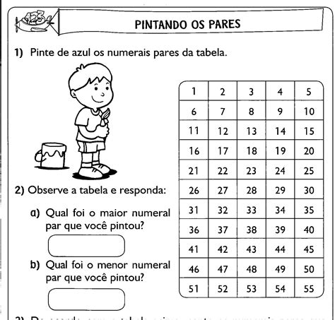 Atividades De Matematica Para 3 Ano Par E Impar EDUCA