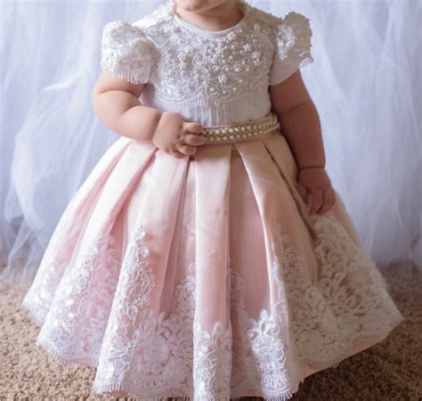 Vestido De Festa Rosa Bebê Luxo 1 Ano Aniversário R 158,90 em