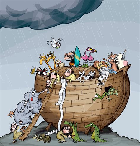 Noah's Ark Cartoon Stock Vector Image 45743596