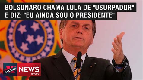 Jair Bolsonaro chama Lula de 'USURPADOR' Resumo 24 Horas YouTube